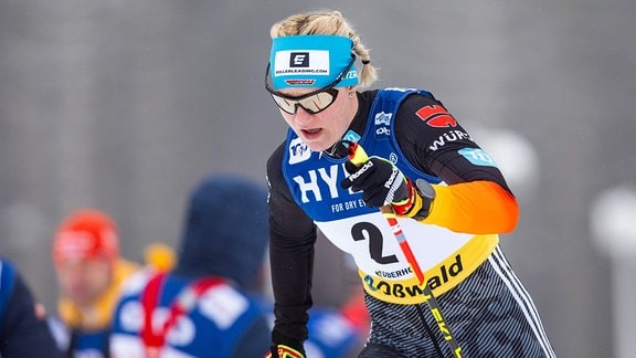 Victoria Carl beider Sprintaualifikation des Coop FIS Cross Country World Cup 
