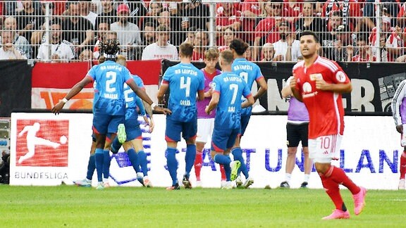 Union Berlin gegen RB Leipzig Torjubel Xavi Simons 0:1