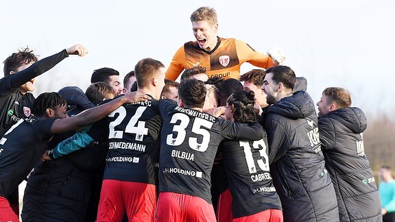 FC Eilenburg - Greifswald - Tor 0:2 Benyamina - Jubel Greifswalder FC