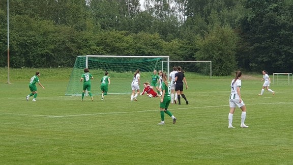 Eintracht Leipzig Süd vs Borussia Mönchengladbach, 1. Runde DFB-Pokal der Frauen, Saison 24/25, Südkampfbahn Leipzig