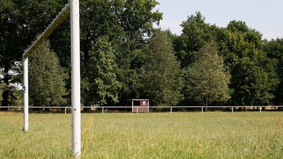Sportplatz des 1. FC Ostelbien Dornburg e.V. ein Verein in der Kreisliga im Jerichower Land.