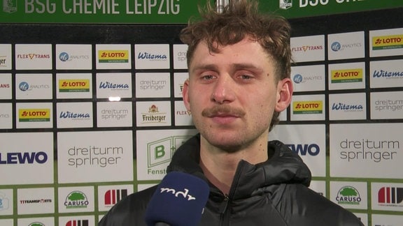 BSG-Torschütze Florian Kirstein nach dem 1:1 gegen Luckenwalde