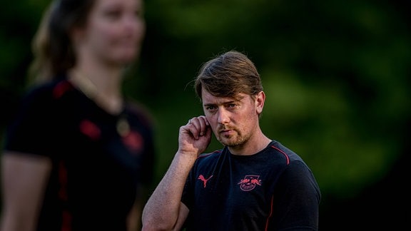 Trainer Jonas Stephan. RB Leipzig, Frauen