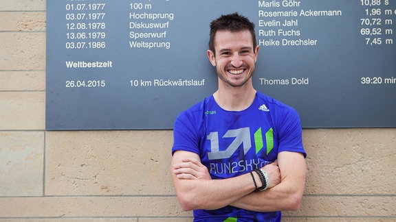 Rückwärtsläufer Thomas Dold im Heinz Steyer Stadium