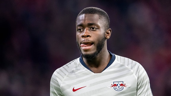 RB Leipzigs Dayot Upamecano am 09. Februar 2020 in der Münchener Allianz Arena.