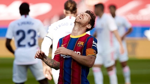 Lionel Messi bei einem Spiel