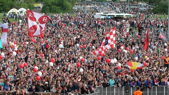 RB Leipzig Fanfest auf der Festwiese nach dem Bundesligaspiel