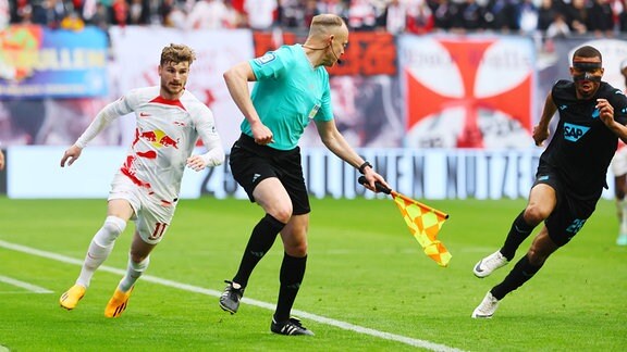Spielszene aus dem Spiel RB Leipzig - Hoffenheim