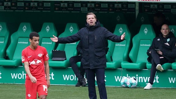 Trainer Florian Kohfeldt Werder Bremen ist fassungslos.