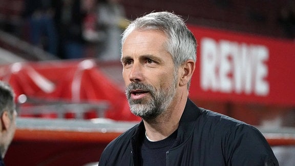 Marco Rose, Trainer RB Leipzig, am Spielfeldrand