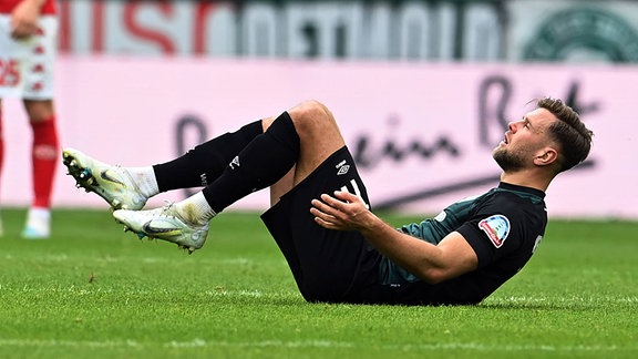 Niclas Füllkrug beim Spiel Mainz 05 gegen Werder Bremen am 8.4.2023 in Mainz. 