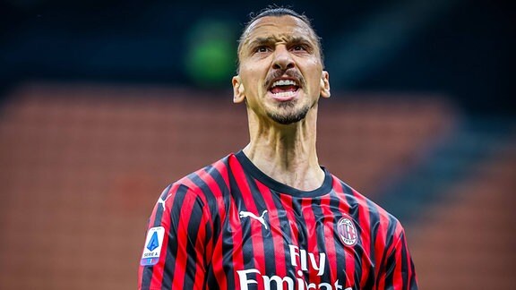 Zlatan Ibrahimovic mit kämpferischer Mimik