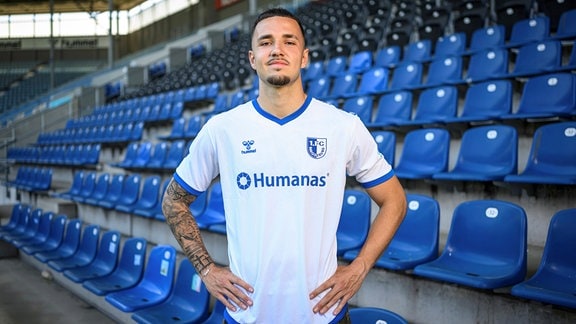 Falko Michel im FCM-Trikot