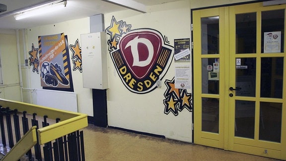 Blick in die Geschäftsstelle der SG Dynamo Dresden im Steinhaus