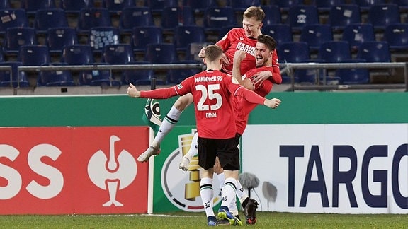 Hannover 96: Jubel beim DFB-Pokalsieg gegen Gladbach