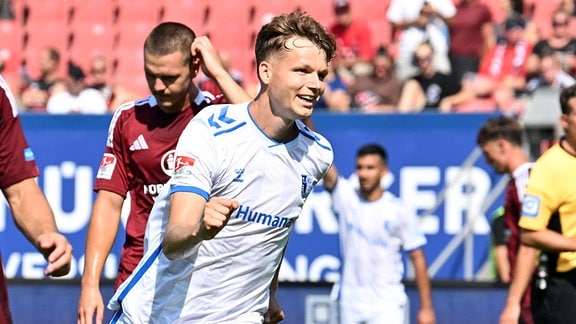 Torjubel Philipp Hercher (27, 1. FC Magdeburg FCM)