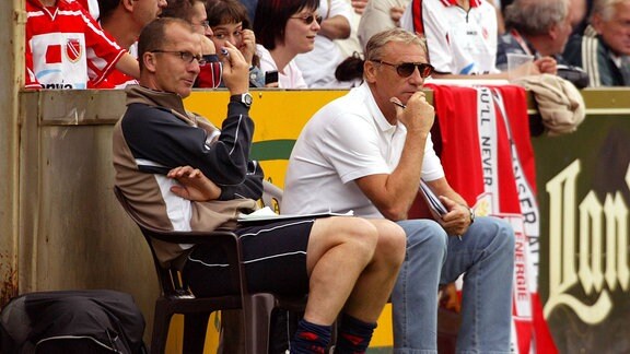Trainer Eduard Geyer und Co-Trainer Thomas Homang.