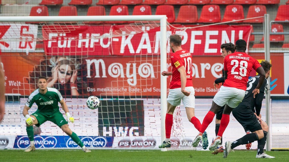 3. Liga: Hallescher FC muss mit Punkt gegen den SC Verl ...