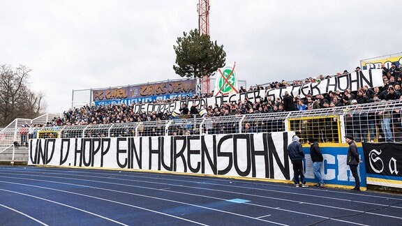 Anti-Hopp-Banner in Jena