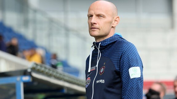 Portrait im Stadion: Sportdirektor Matthias Heidrich, Erzgebirge Aue