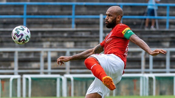 Terrence Boyd vom Halleschen FC.