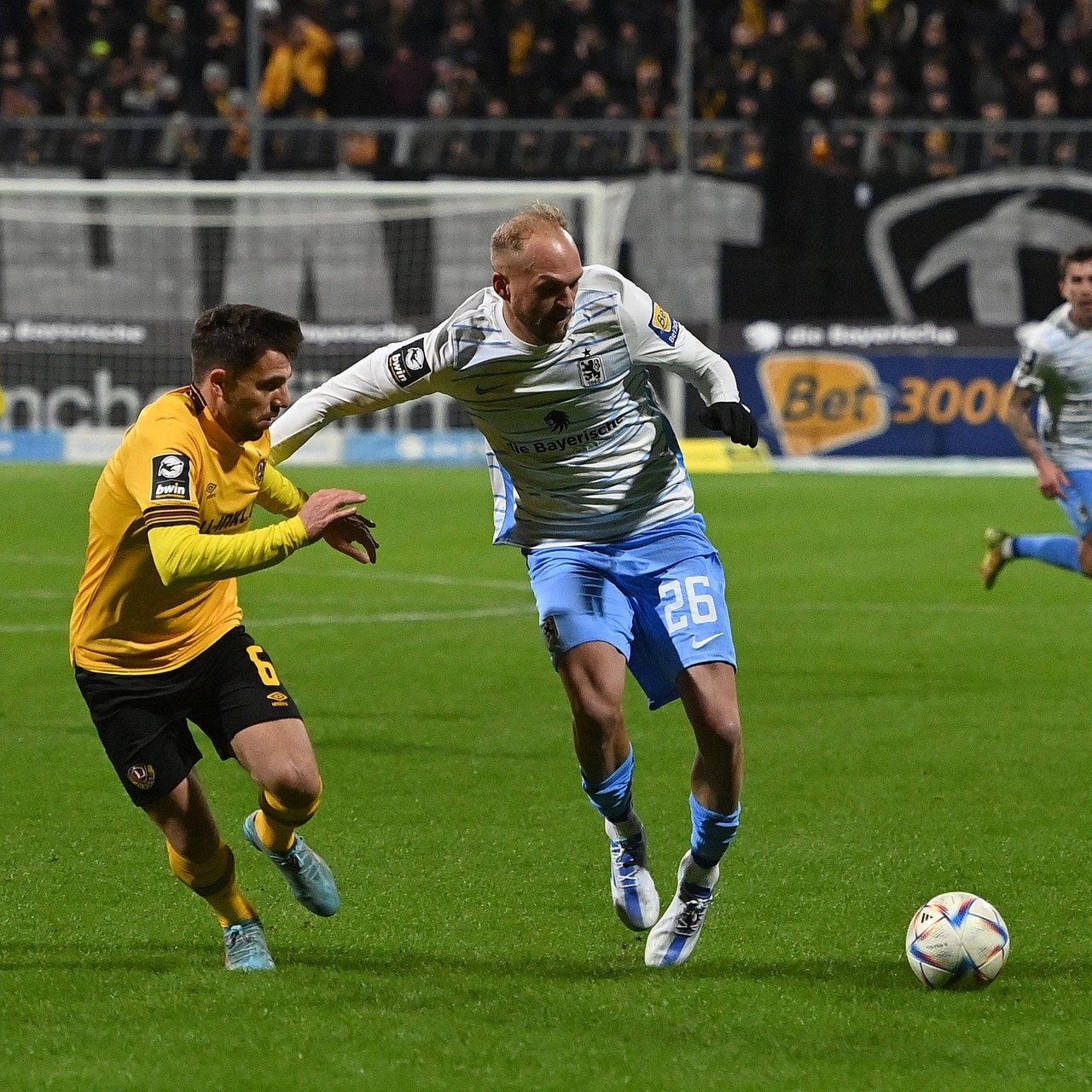TSV 1860 München gegen Dynamo Dresden live im TV und Stream