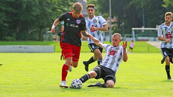 Matteo Hecker Greifswalder FC vs. Johannes Mahrhold 1. FC Lok Stendal