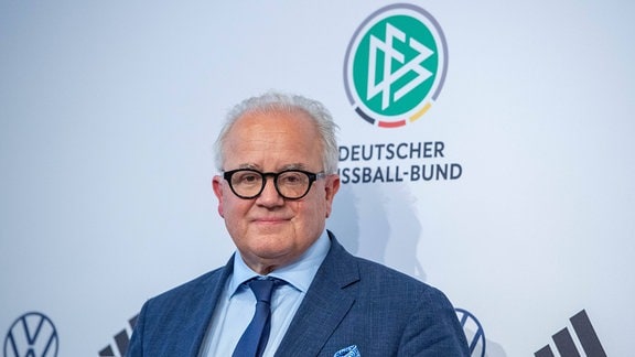 Fritz KELLER DFB-Praesident waehrend der Pressekonferenz