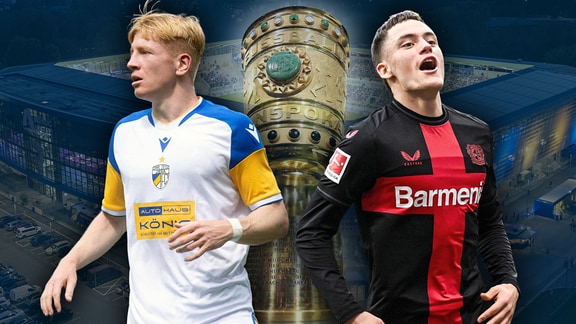 SPORT IM OSTEN Grafik FC Carl Zeiss Jena Bayer 04 Leverkusen