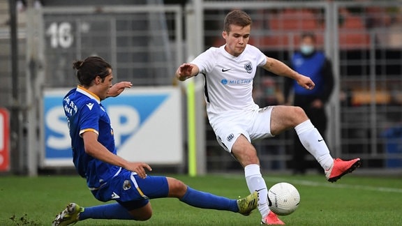 Leon Bürger FC Carl Zeiss Jena, Robin Müller SV Babelsberg 03,