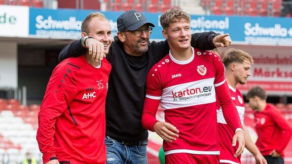 Tobias Hasse, Claus-Dieter Wollitz und Tobias Eisenhuth