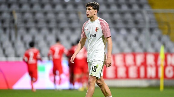 Jordi Wegmann Augsburg, 19 nach dem Gegentor enttäuscht
