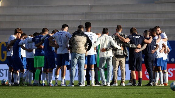Mannschaftskreis Jena nach dem Spiel gegen SV Lichtenberg