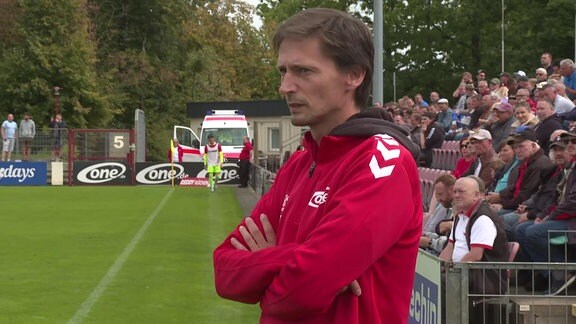Meuselwitz - Hansa Rostock II - Trainer Georg-Martin Leopold