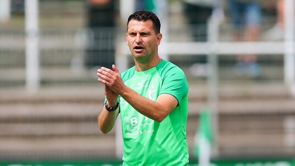 Trainer Miroslav Jagatic (Chemie Leipzig)