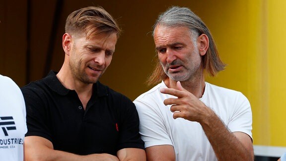 Koordinator Tomislav Piplica (re.) und Sportdirektor Marcel Rozgonyi