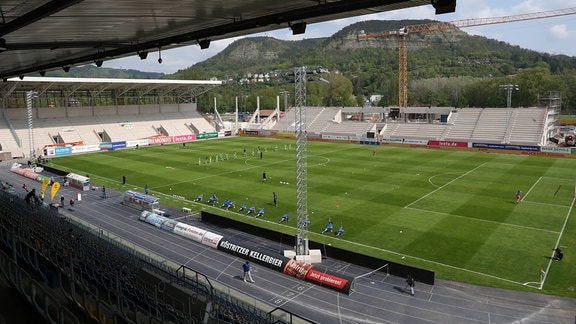 Das Stadion Jena.