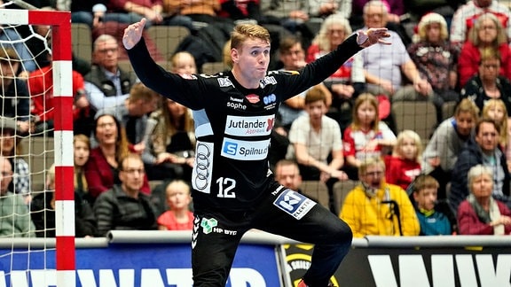 Torwart Kristian Saeveraas in Aktion