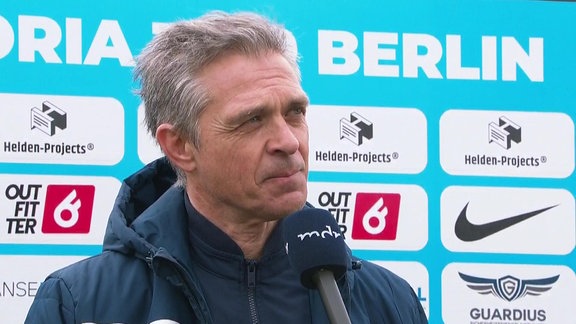Henning Bürger nach dem Sieg gegen Viktoria Berlin