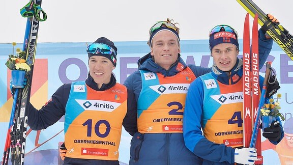 Top 3 Männer - Hegdal, Armellini, Amundsen