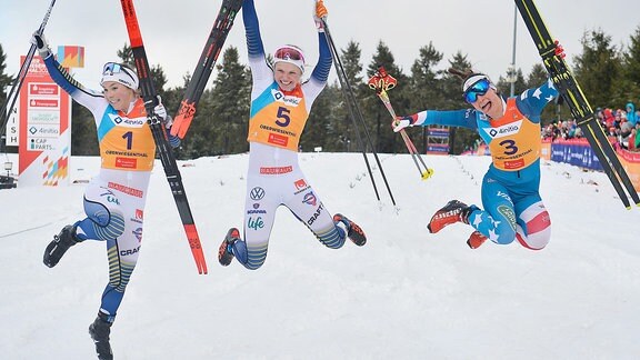 Top 3 Frauen - Ribom, Hagström, Kern