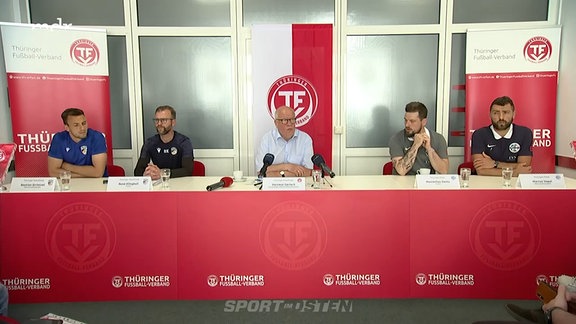 Pressekonferenz vor dem Thüringenpokalfinale