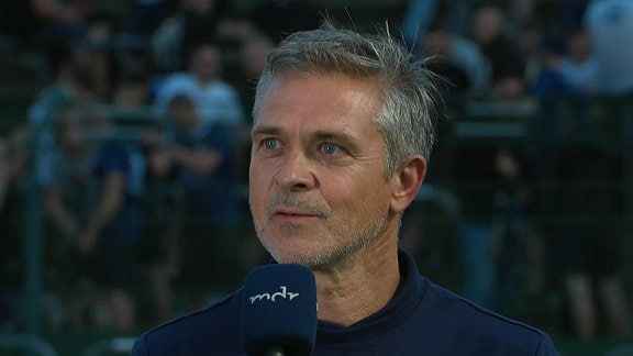 FCC-Trainer Henning Bürger nach dem 3:2 beim BFC Dynamo.