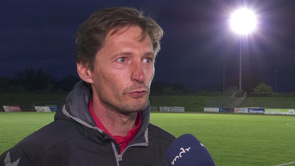 Georg-Martin Leopold, Trainer des ZFC Meuselwitz, nach dem 2:0-Sieg beim FC Eilenburg.