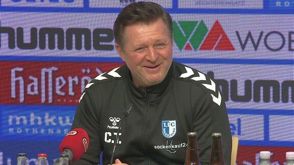 Christian Titz, Trainer 1. FC Magdeburg.