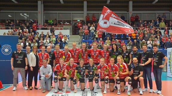 Dresdner Mannschaft mit den Medaillen für den dritten Platz