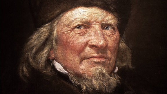 Porträt des Dichters Hoffmann von Fallersleben