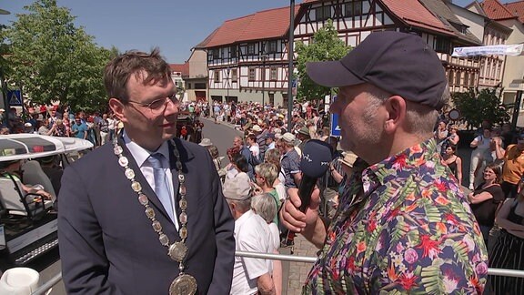 Marc Neblung beim Thüringentag in Schmalkalden