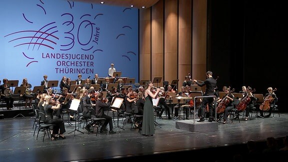 Orchester auf der Bühne