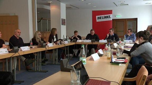 Treffen der Fraktionsvorsitzenden und der Parteispitzen der Linken in Elgersburg
